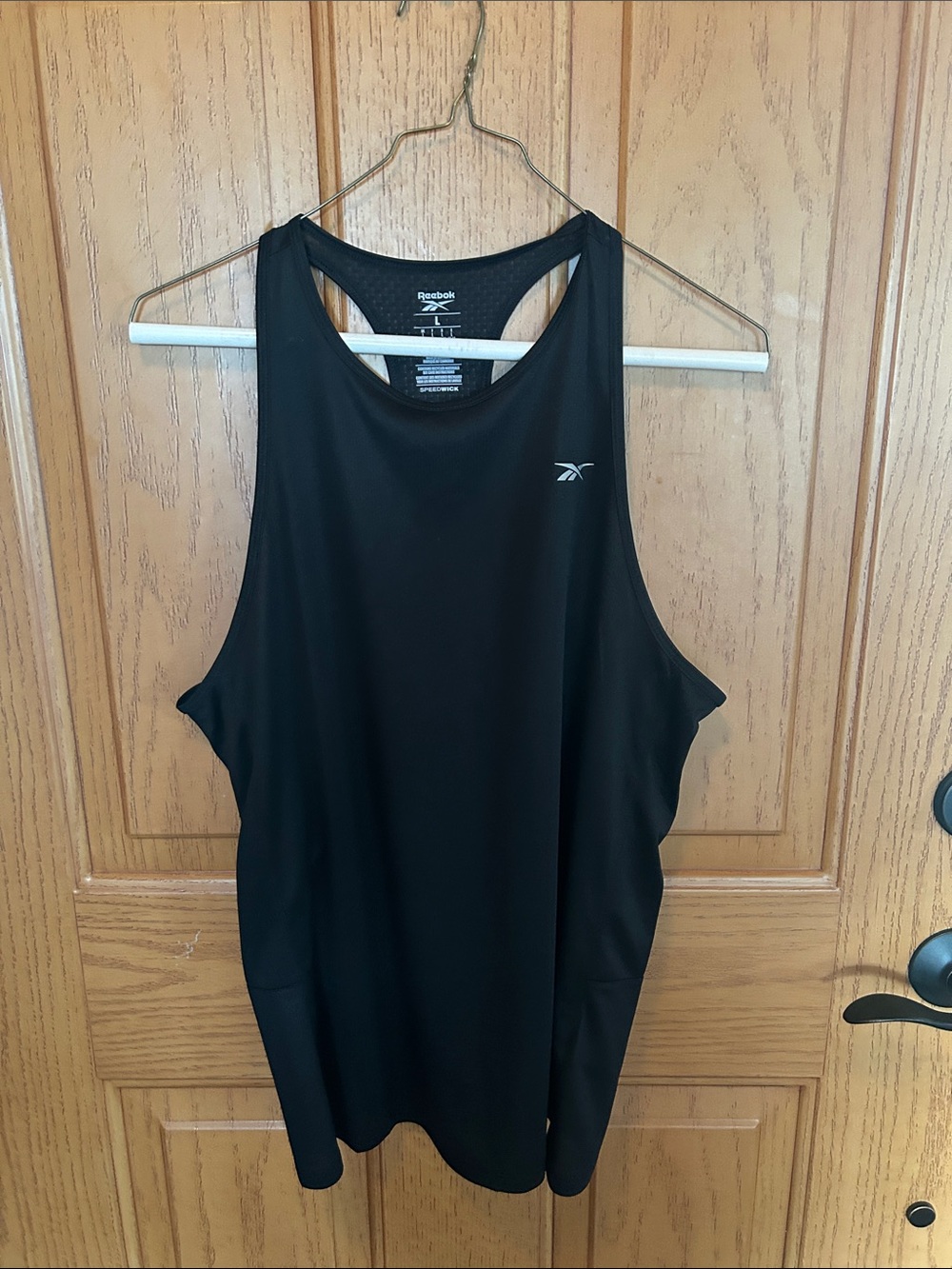 Reebok Black Racerback Swim Coverup Tank Top